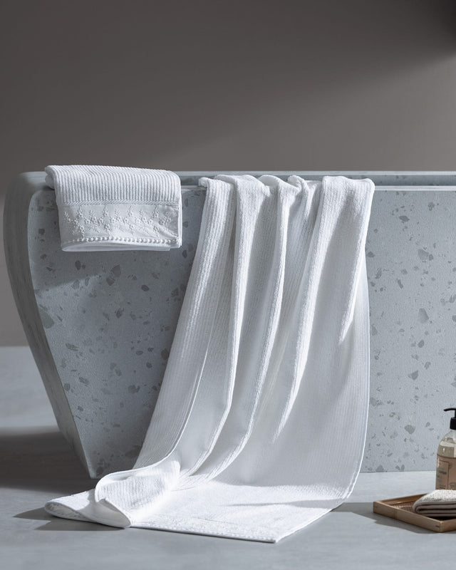 Cataline 100% Cotton Luxury Towel Set - White
