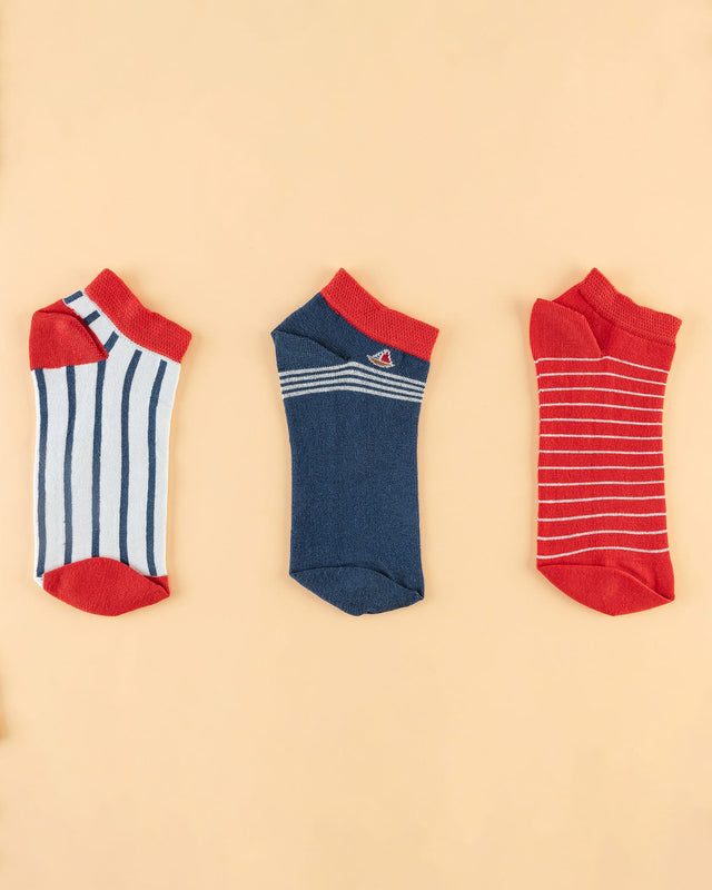 Women's No-Show Footie Socks - 3 Pair Multipack