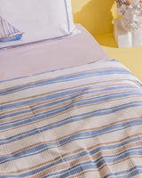 100% Cotton Single Pique Bedding Set - Textured Weave Design