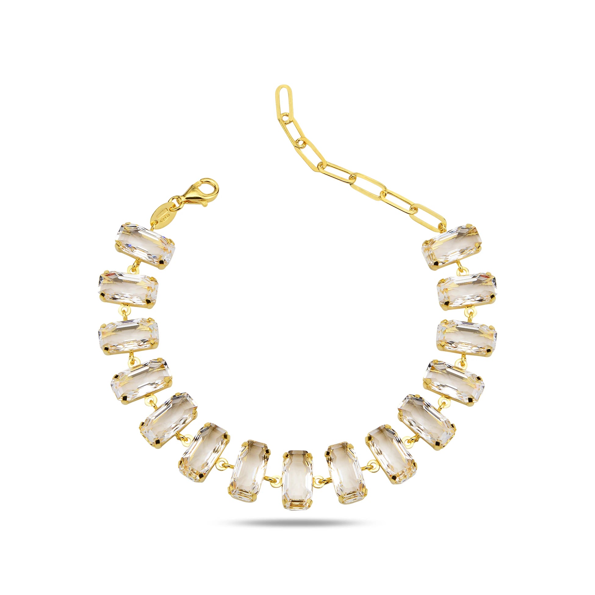 Sparkling Stone Eternity Bracelet - Continuous Brilliant Design