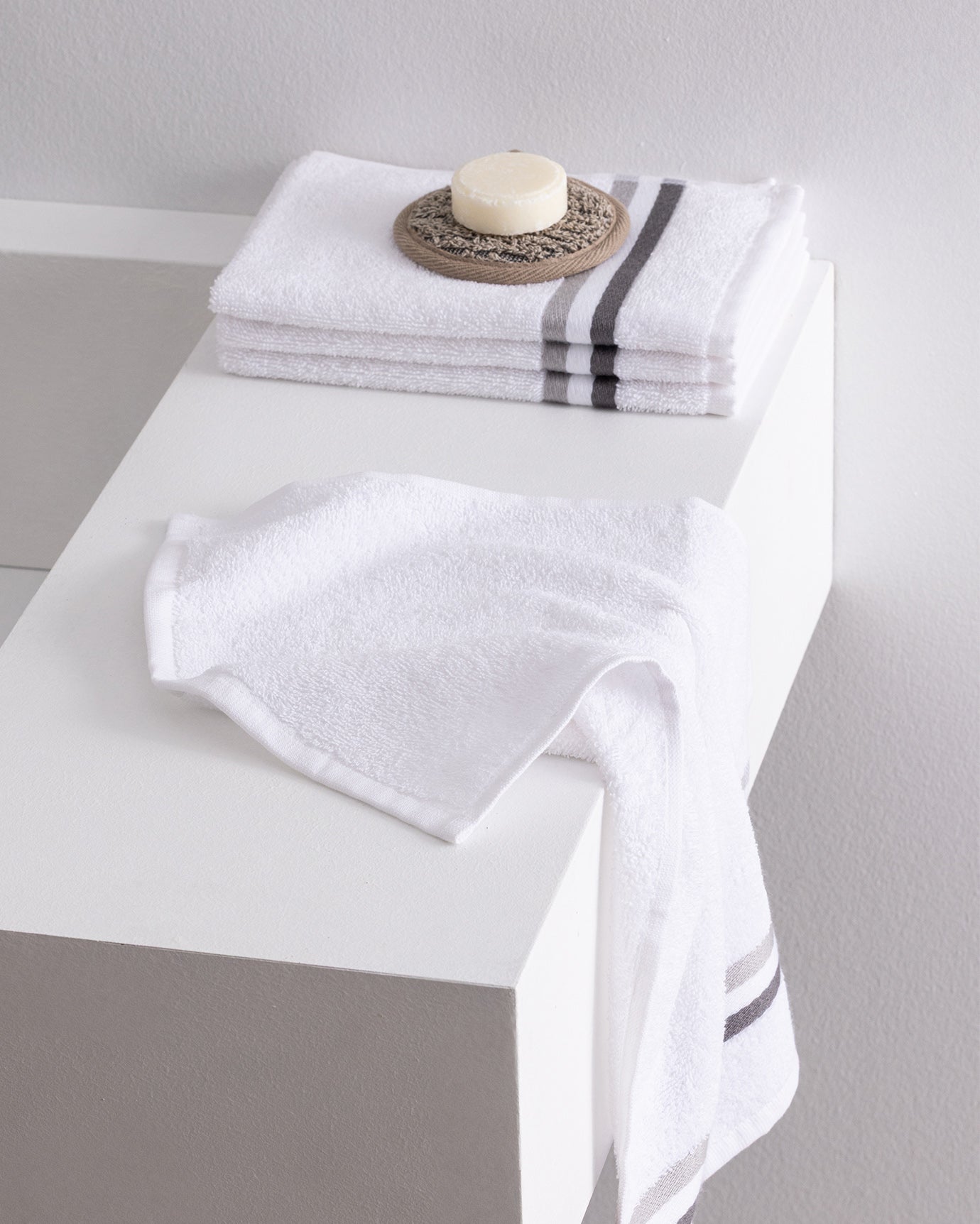 Weiches Baumwollmischgewebe 4-teiliges Handtuch-Set – Rosabelle