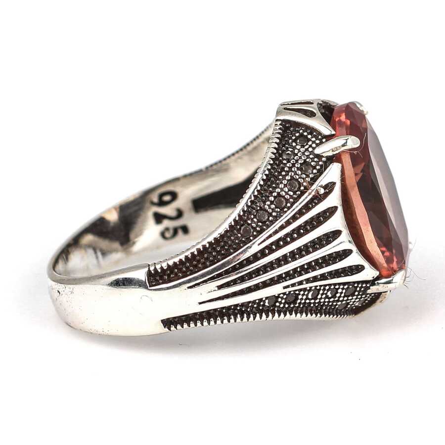 Premium 925 Sterling Silver Oval Zultanite Men Ring