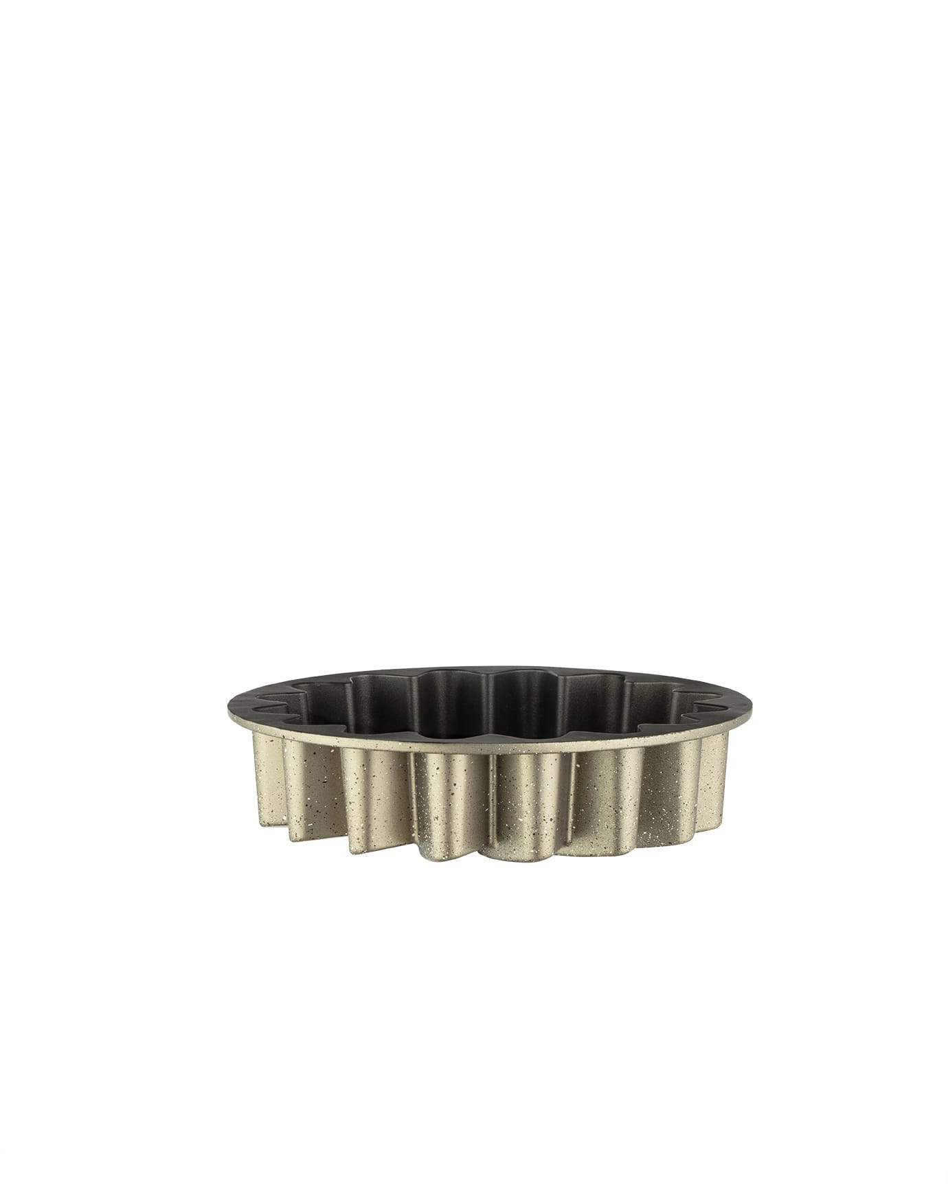 Non-Stick Fluted Cake Pan - Taupe for Easy Release Baking