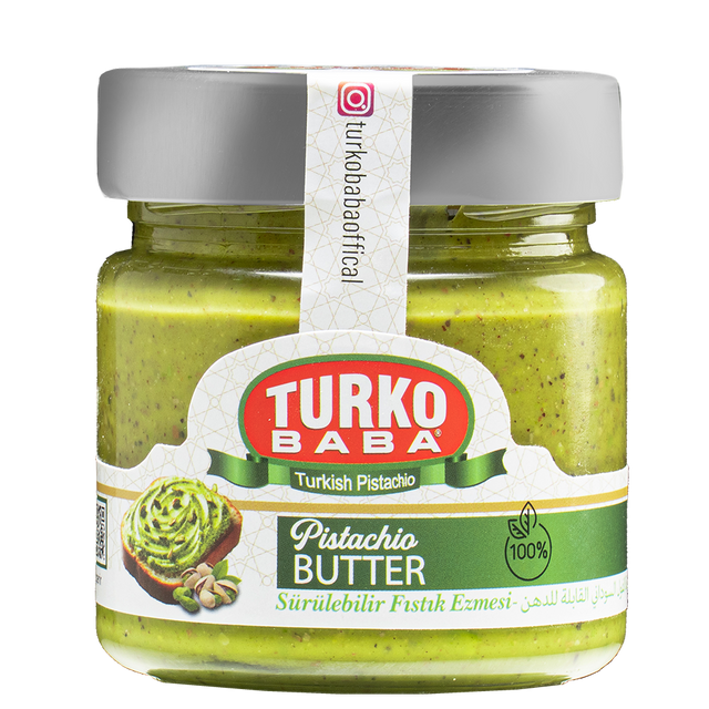 TURKOBABA Professional Premium Pistachio Paste Jar - 220g
