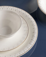 Fine Bone Porcelain 6-Person Dinnerware Set - Elegant Everyday
