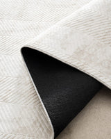 Polyester Area Rug - Soft Ecru Weave