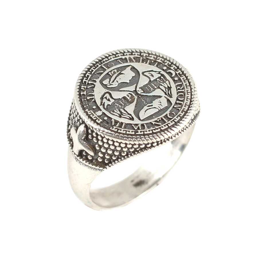 Professional 925 Sterling Silver Engraved Men's Ring
