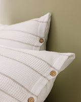 100% Cotton Yarn-Dyed Double Duvet Cover Set - Soft & Breathable