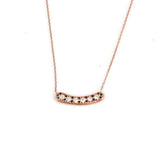 925 Sterling Silver Aurora Pendant Necklace with White & Black Zircon