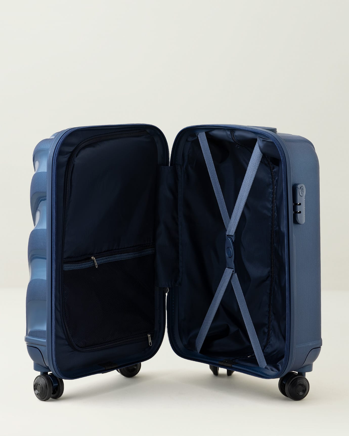 Marineblaue Kabinen-Trolley - Handgepäckgröße Reisegepäck