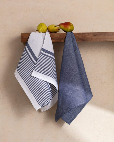 Set of 2 Absorbent Kitchen Dish Towels - Lint-Free Drying Cloths