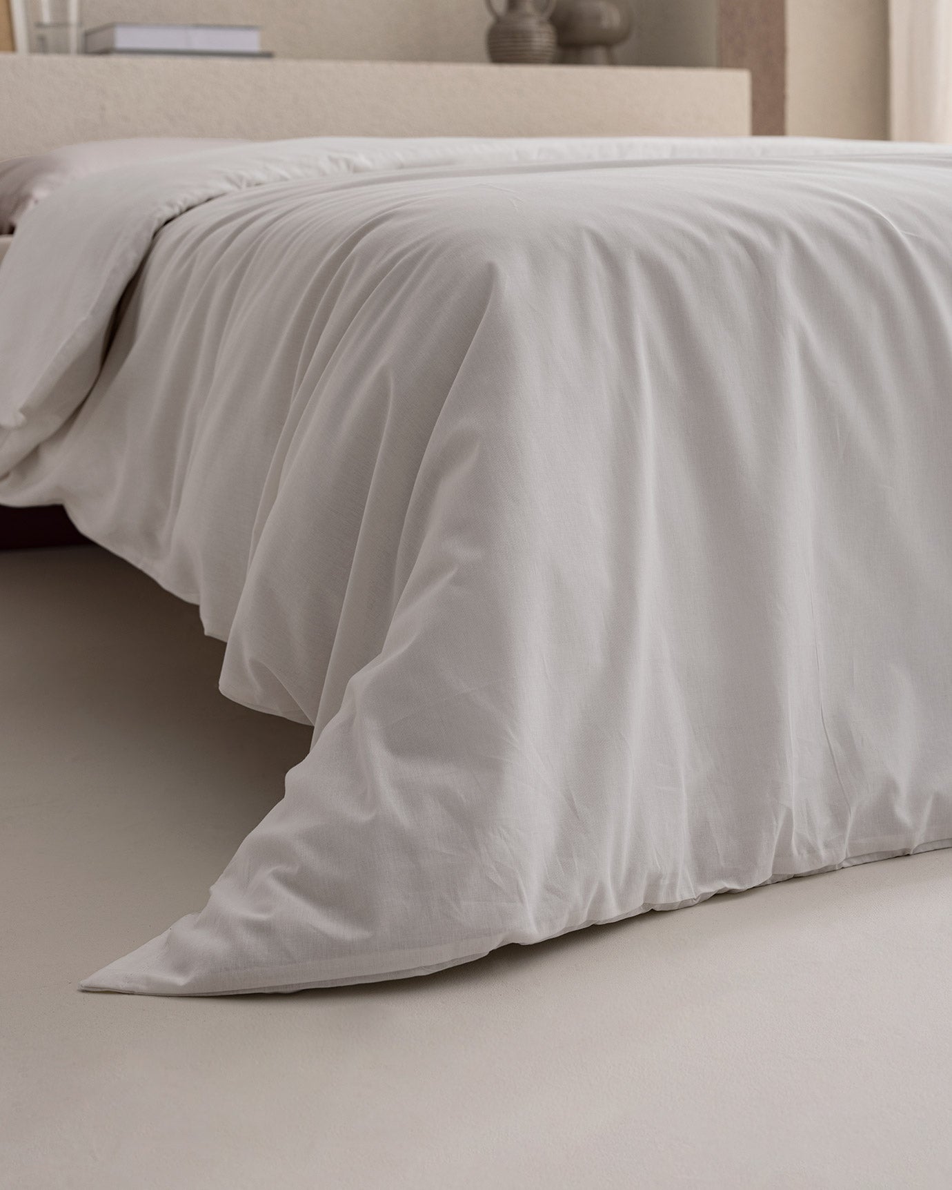 King Size 100% Cotton Ranforce Solid Duvet Cover
