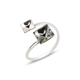 Bague féminine à pierres multiples - Design palette naturelle romantique