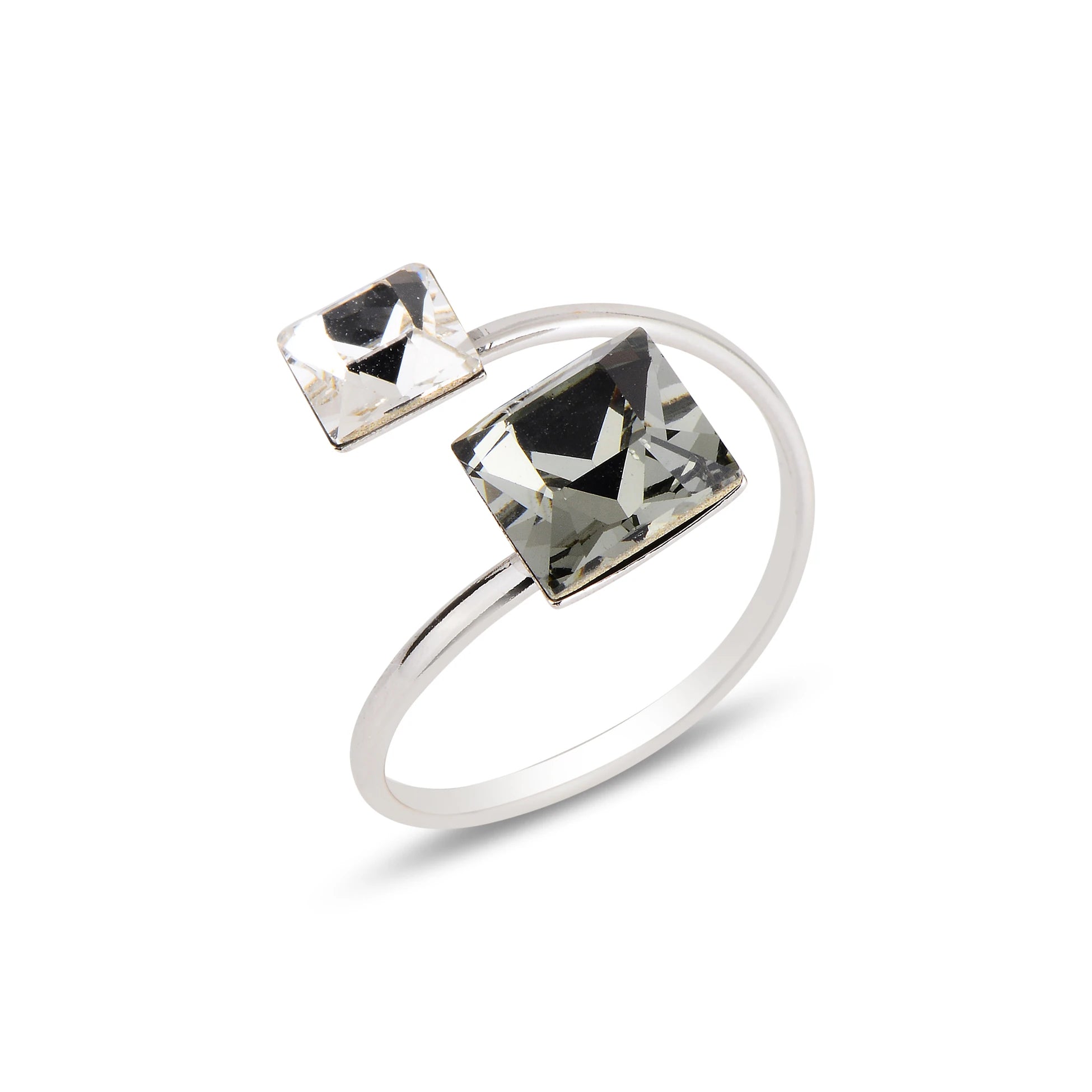 Bague féminine à pierres multiples - Design palette naturelle romantique