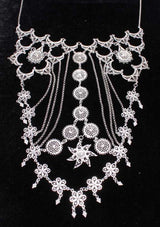 925 Sterling Silver Star Filigree Necklace - Traditional Turkish Design