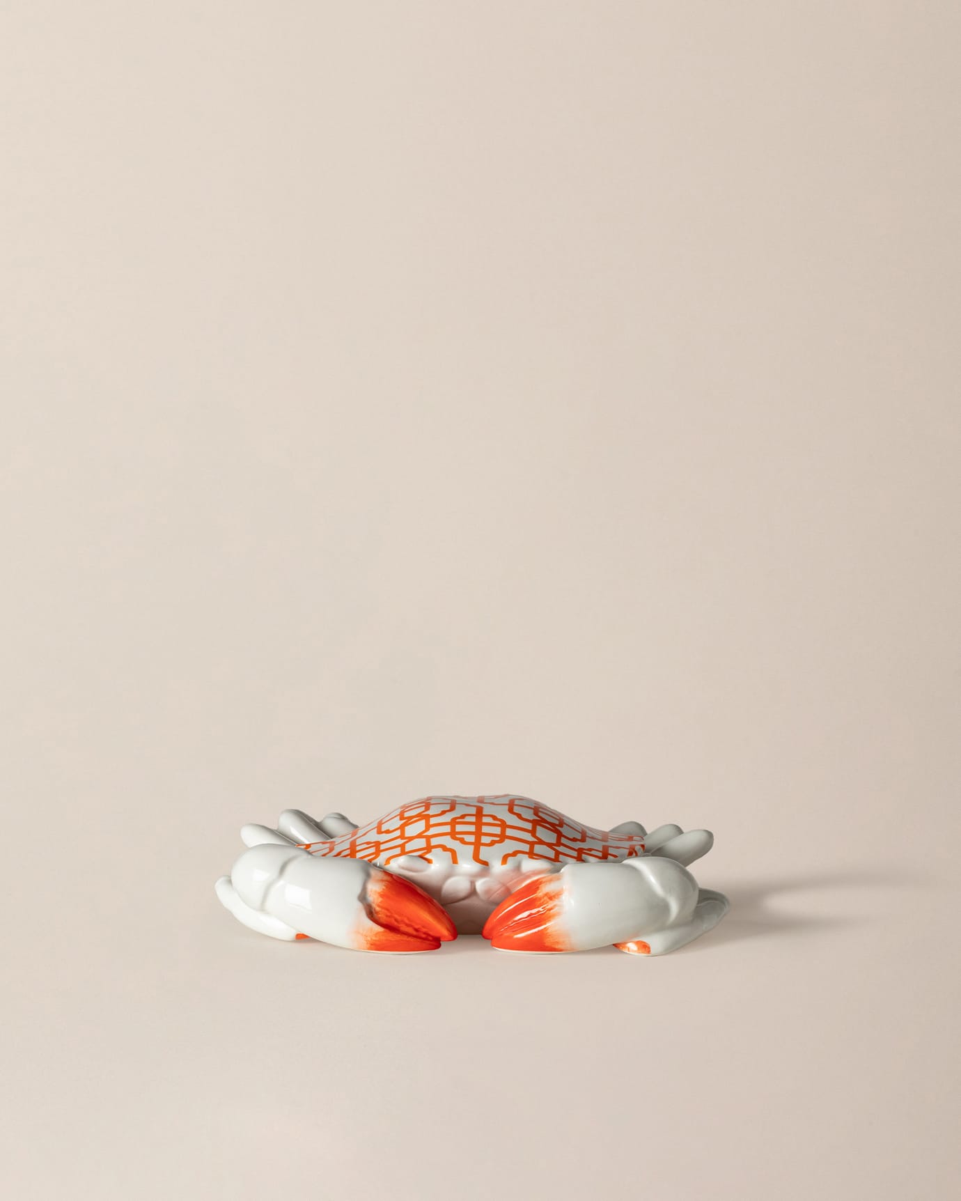 Artistic Resin Figurine - Cabaret Inspired Orange & White Accent