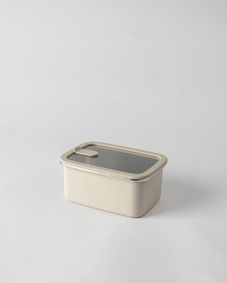 Stainless Steel Food Storage Container, 1500ml, Soft Beige