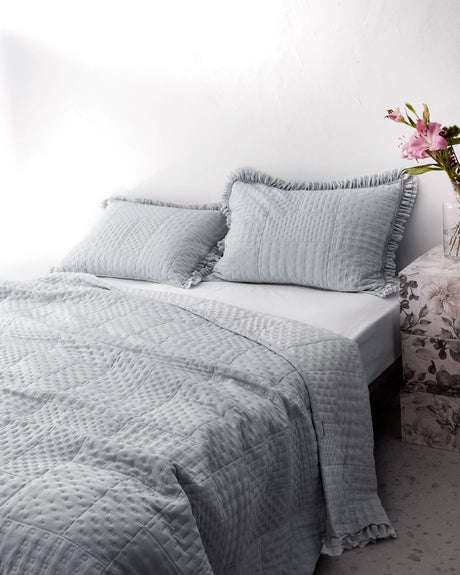 Indigo Double Bedspread - Medus Design Full Size Bed Cover
