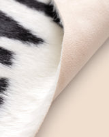 Polyester Throw Blanket - Modern Black & White Design