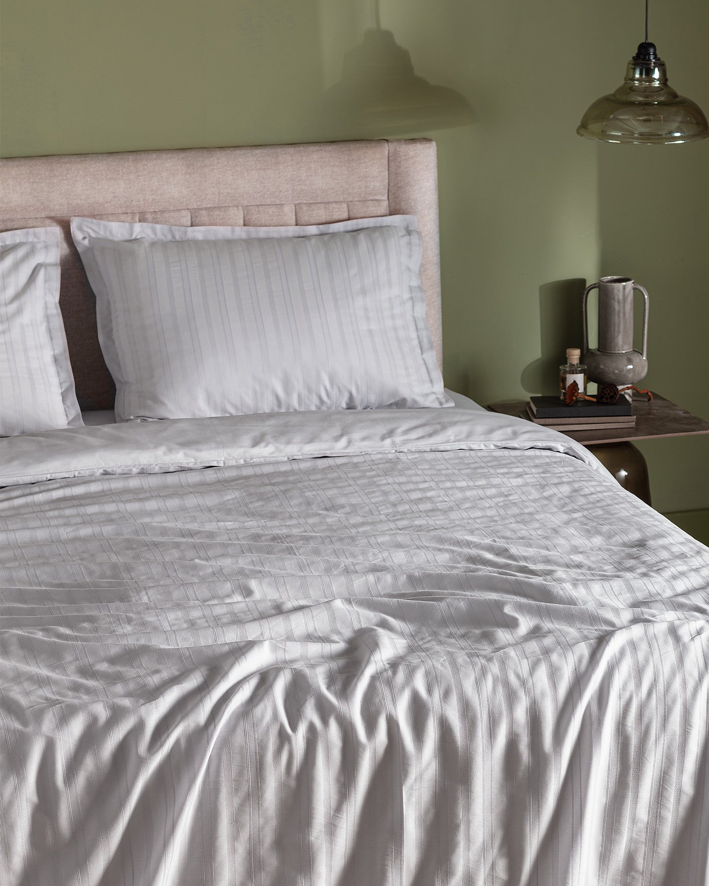 Premium 100% Baumwolle Doppelbett-Bettwäsche-Set – Weiche, strukturierte Webart
