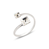 Bague féminine à pierres multiples - Design palette naturelle romantique