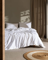 100% Cotton King Size Duvet Cover Set - Lumiere Armure Weave