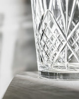 Clear Glass Conical Vase - Modern Minimalist Design