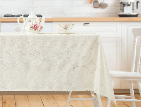 Roni PVC Waterproof Tablecloth - Easy Clean Dining & Kitchen Linen