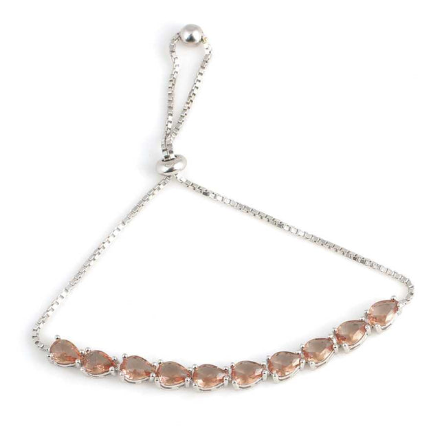 Premium 925 Sterling Silver Teardrop Zultanite Bracelet