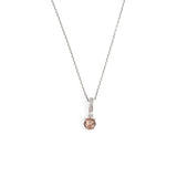 925 Sterling Silver Zultanite Necklace - Delicate Round Pendant