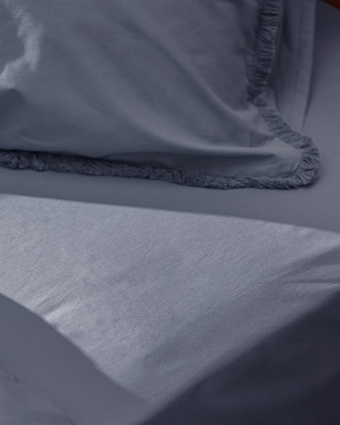 100% Cotton King Size Duvet Cover Set - Tasseled Design