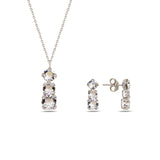 Modern Jewelry Set - Elegant Horizontal Design