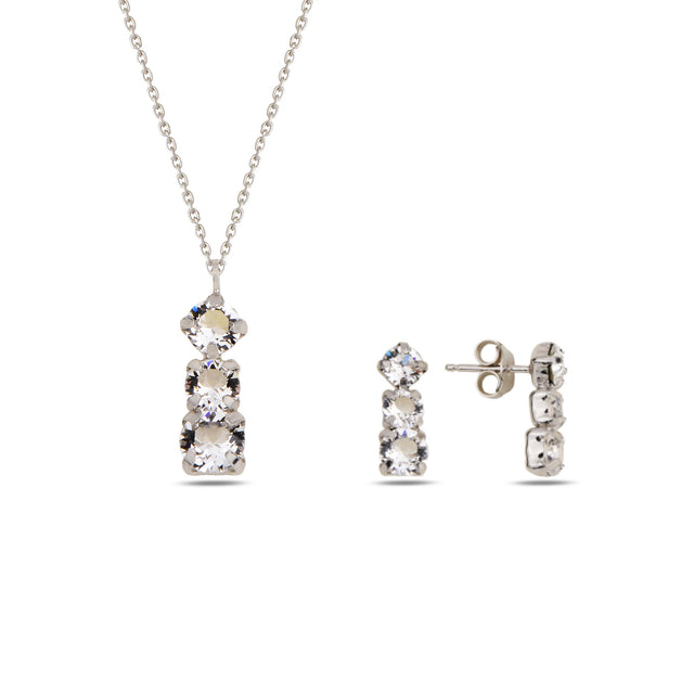 Modern Jewelry Set - Elegant Horizontal Design