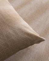 100% Cotton Fitted Sheet Set - Single Size, Beige Color