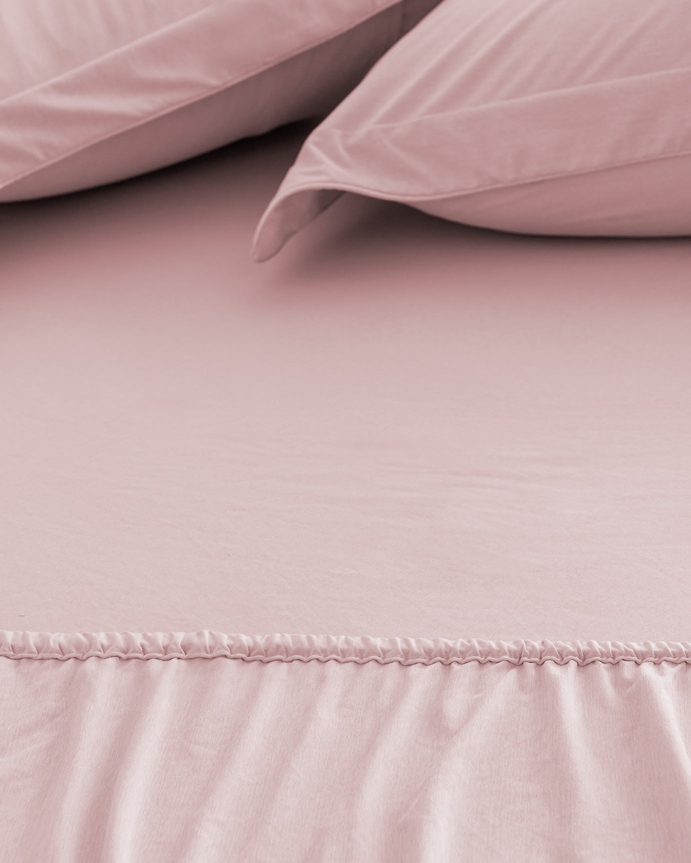 Soft Bamboo Single Bedding Set - Powder Pink