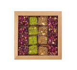 Scatola Regalo di Delizie Turche Gourmet Assortite al Pistacchio, Vegane e Senza Glucosio