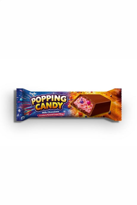 Premium Popping Candy Milk Chocolate Bar