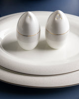 Fine Bone Porcelain 6-Person Dinnerware Set - Elegant White Design