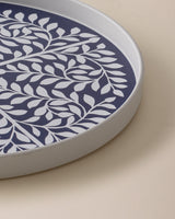 Plastic Round Serving Tray - Contemporary Style
