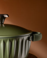 Freya 20 cm Green Cooking Pot - Kitchen Saucepan with Lid