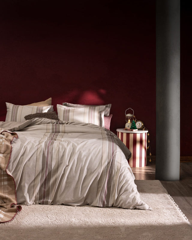 100% Cotton Flannel Double Duvet Cover Set - Lydie