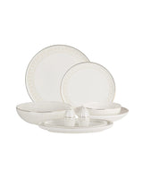 Fine Bone Porcelain 6-Person Dinner Set - Timeless Elegance