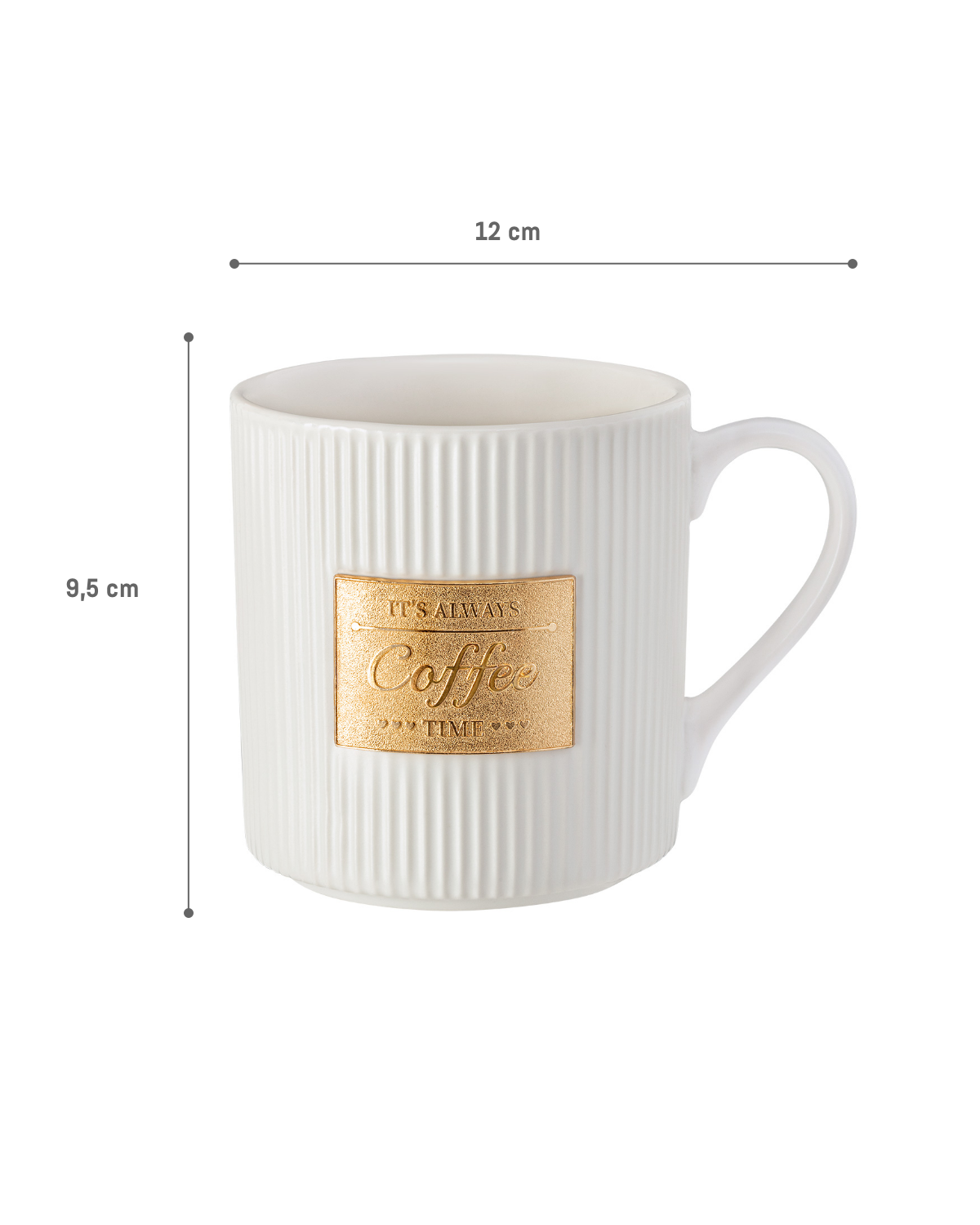Elegant Gold Accent Ceramic Mug