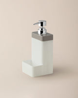 Soft Ecru Liquid Soap Dispenser for Bathroom - Elegant Marais Lautre Style