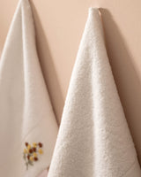 Premium Cotton 2-Piece Hand Towel Set - Embroidered Felicity Design