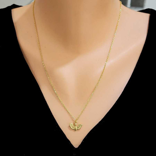 Premium 925 Sterling Silver Bird Pendant Necklace