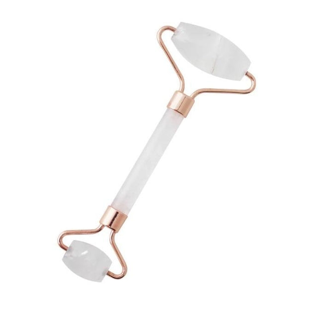 Natural White Quartz Double Sided Facial Roller