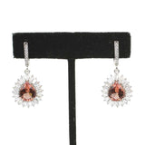 Sterling Silver Zultanite & Baguette Teardrop Earrings
