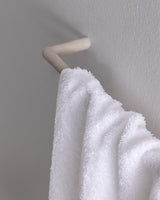 Soft Absorbent Cotton Bath Towel - White & Grey