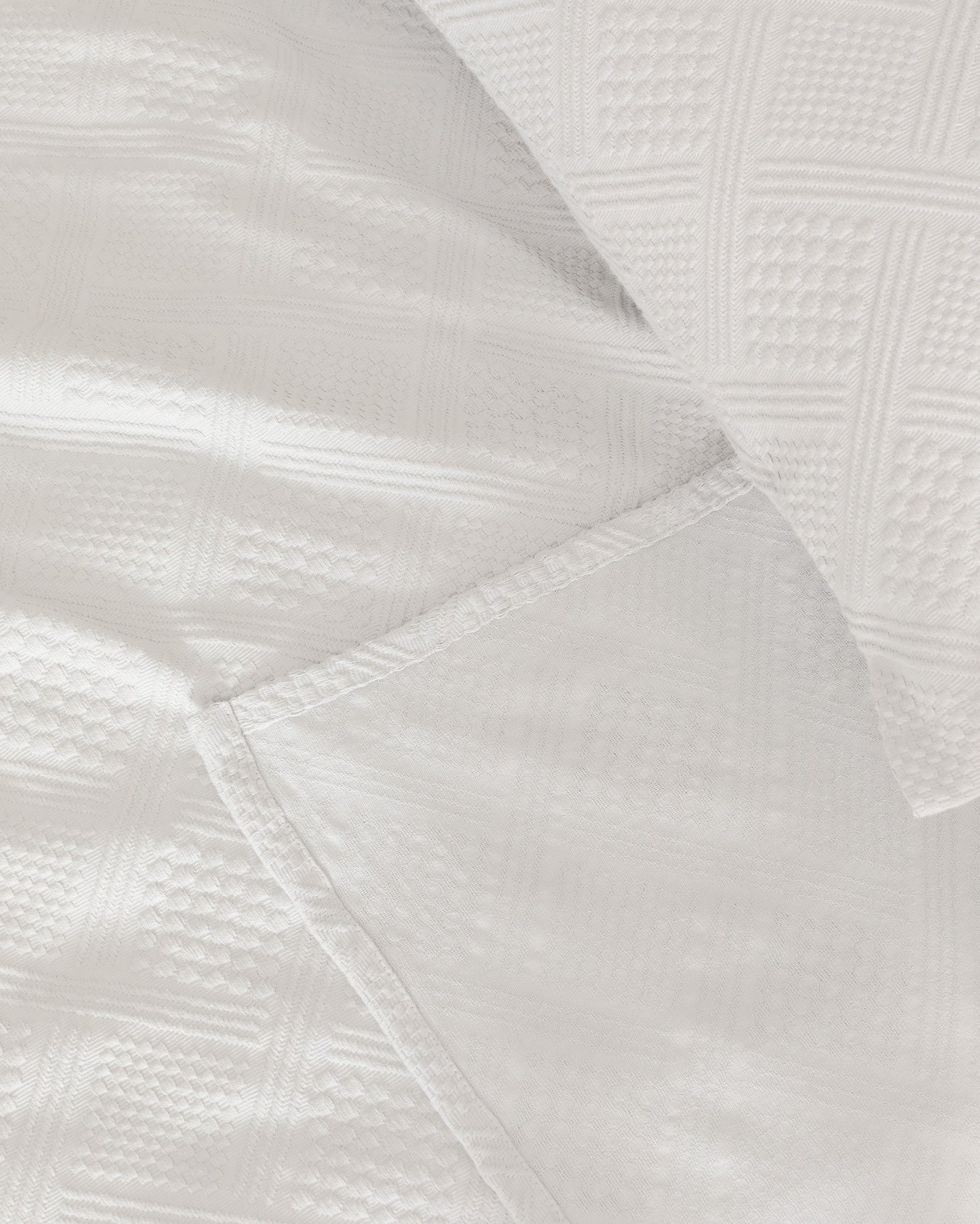 100% Cotton Single Bedspread Set - Modern Triangle Design